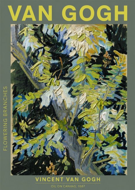 Van Gogh Flowering Branches No2 - Plakat