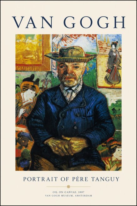 Van Gogh Portrait of Père Tanguy No1 - Plakat