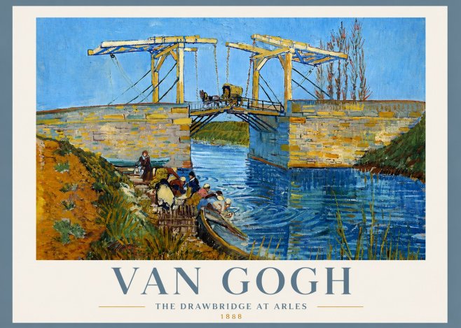 Van Gogh The Drawbridge at Arles I No4 - Plakat