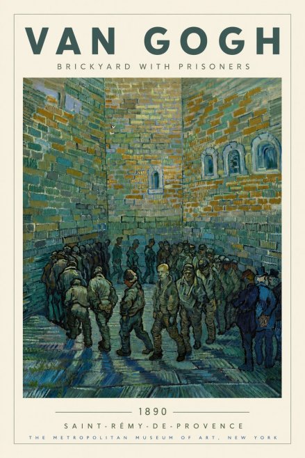 Van Gogh Brickyard with Prisoners No3 - Plakat
