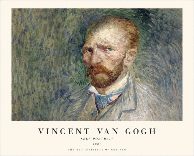 Van Gogh Self-portrait V No1 - Plakat