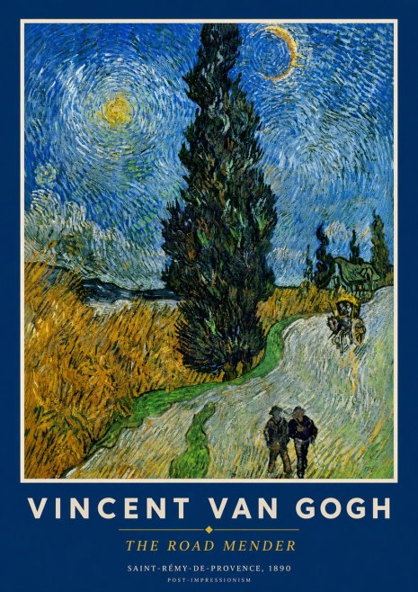 Van Gogh The Road Mender II No3 - Plakat