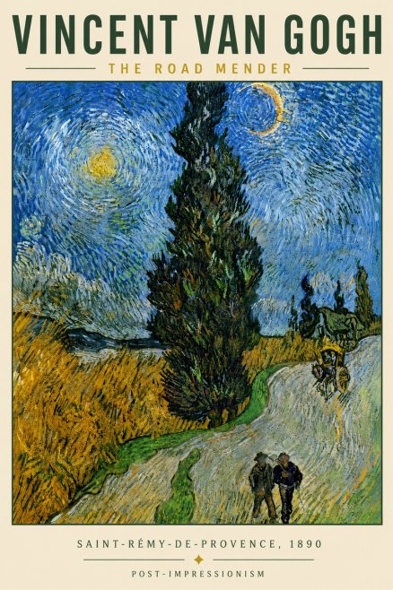 Van Gogh The Road Mender II No6 - Plakat