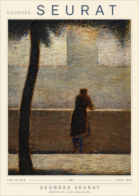 Seurat The River No4 - Plakat