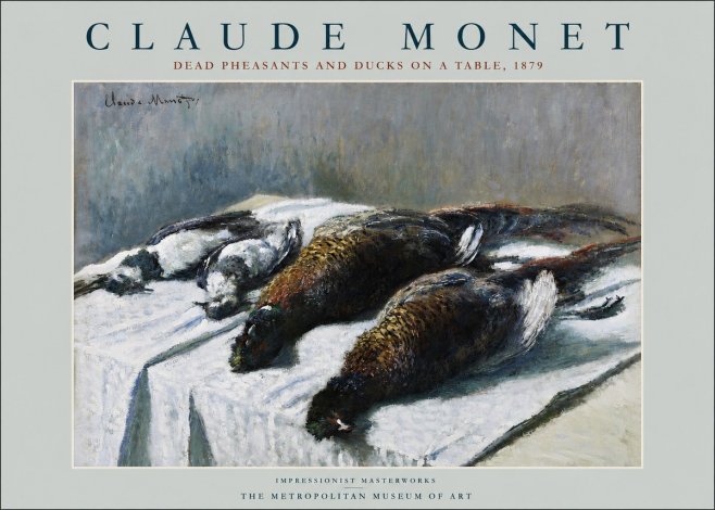 Monet Dead Pheasants and Ducks on a Table No2 - Plakat
