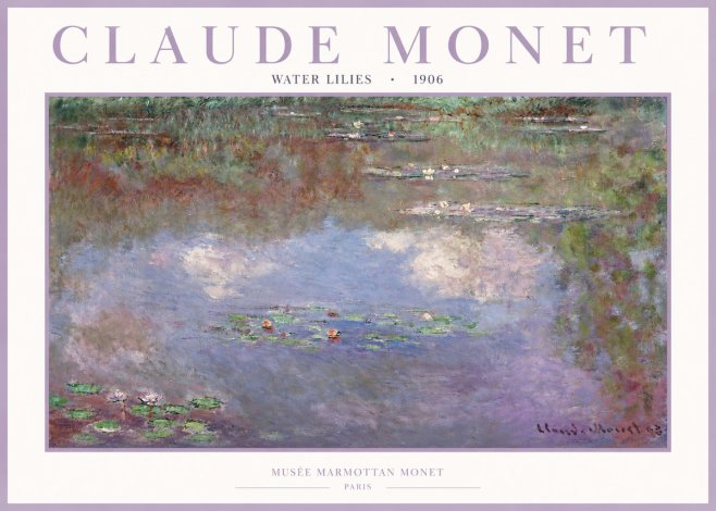 Monet Water Lilies VI No2 - Plakat