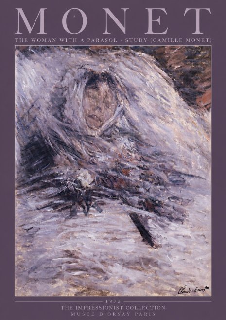 Monet The Woman with a Parasol - Study (Camille Monet) No2 - Plakat