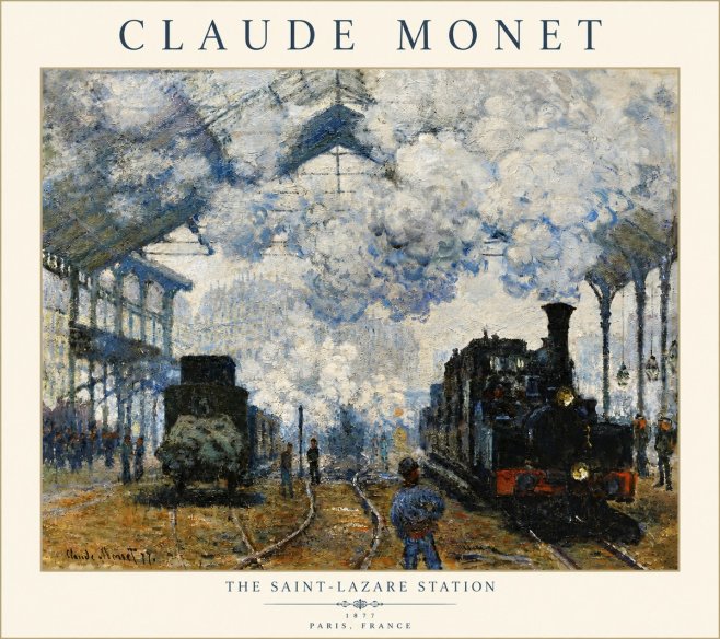 Monet The Saint-lazare Station No6 - Plakat