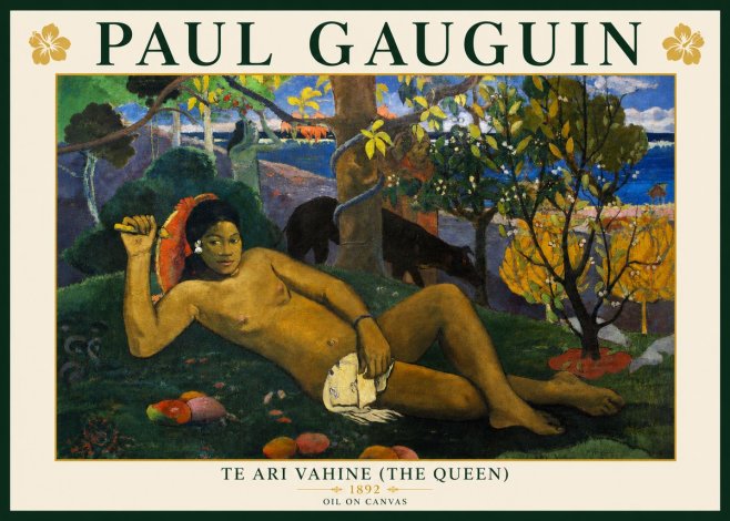 Paul Gauguin Te Ari Vahine (the Queen) No3 - Plakat