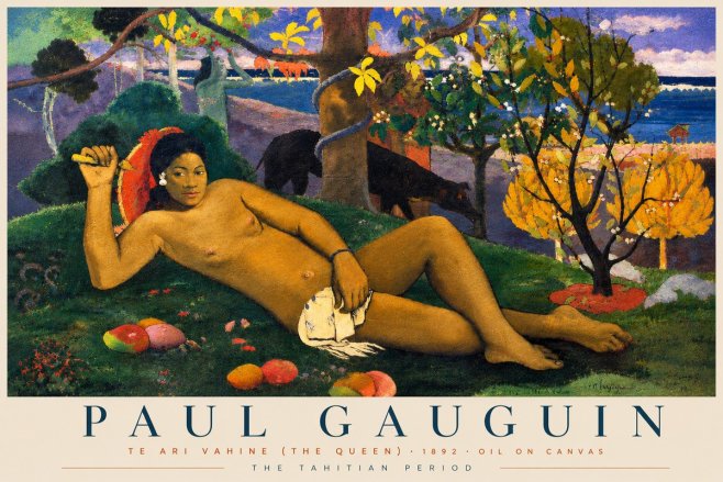 Paul Gauguin Te Ari Vahine (the Queen) No4 - Plakat