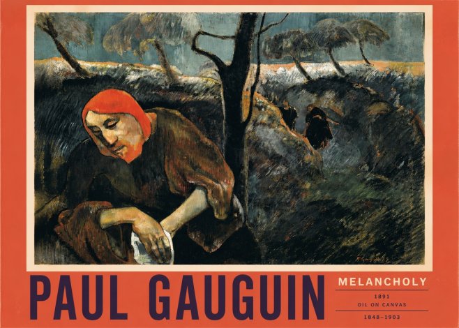 Paul Gauguin Melancholy No2 - Plakat