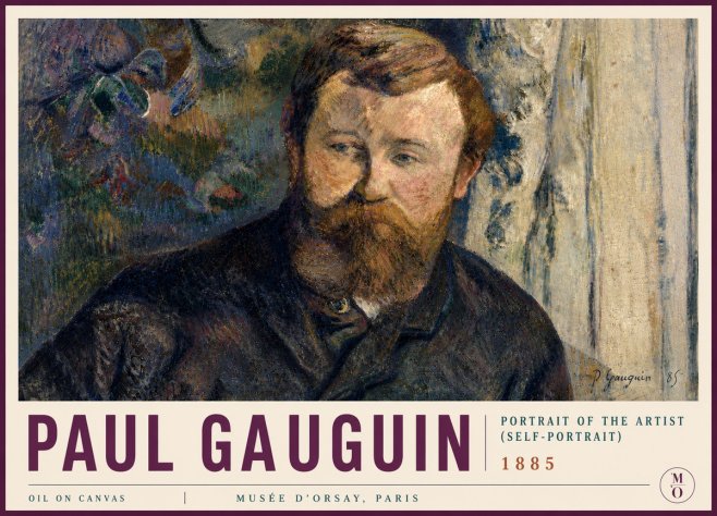 Paul Gauguin Portrait of the Artist (Self-portrait) No5 - Plakat