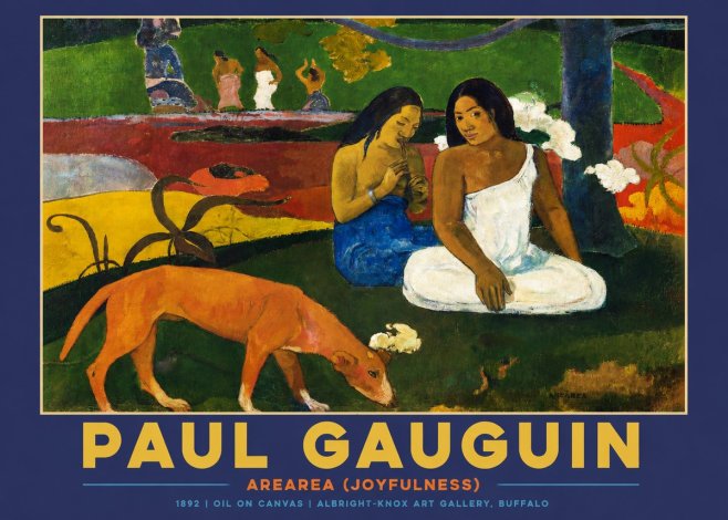 Paul Gauguin Arearea (Joyfulness) No2 - Plakat