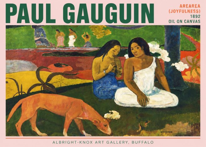 Paul Gauguin Arearea (Joyfulness) No3 - Plakat