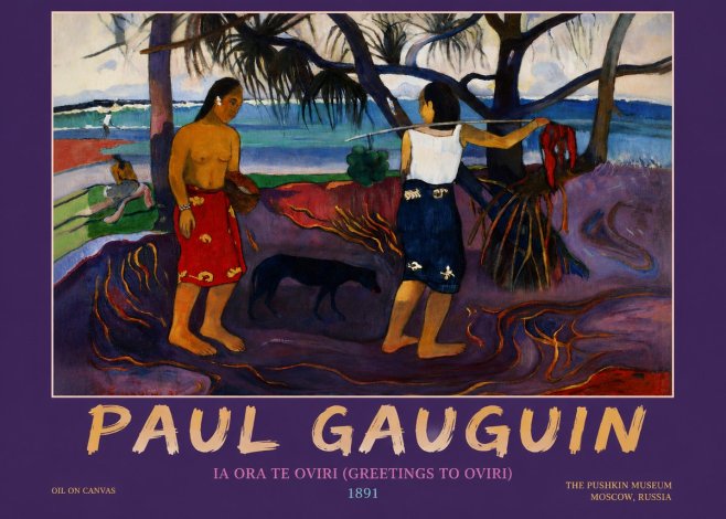 Paul Gauguin Ia Ora Na Te Ovari (I Raro Te Oviri) No4 - Plakat