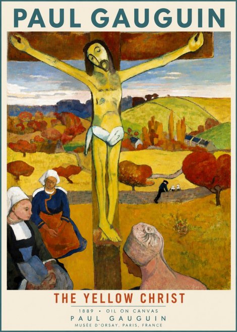 Paul Gauguin The Yellow Christ No3 - Plakat