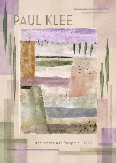 Paul Klee Landschaft Mit Pappeln No4 - Plakat