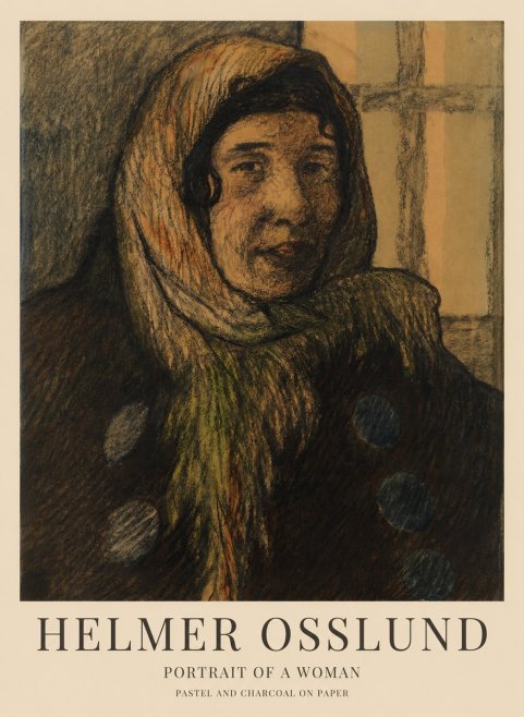 Helmer Osslund Portrait of a Woman No1 - Plakat