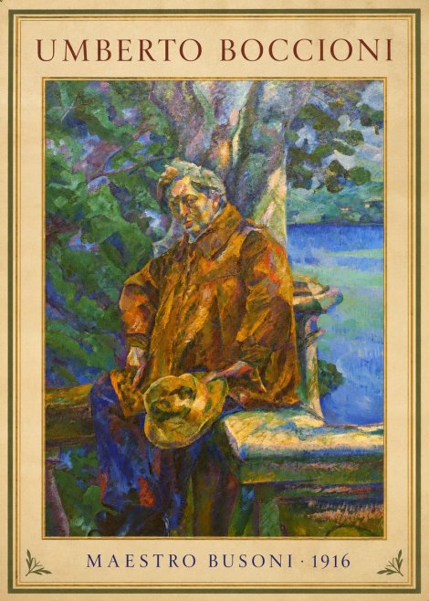 Umberto Boccioni Maestro Busoni No2 - Plakat