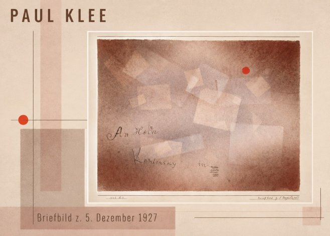 Paul Klee Briefbild Z. 5. Dezember 1927 No3 - Plakat