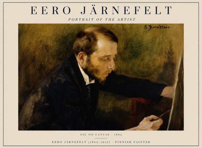 Eero Järnefelt Portrait of the Artist No1 - Plakat