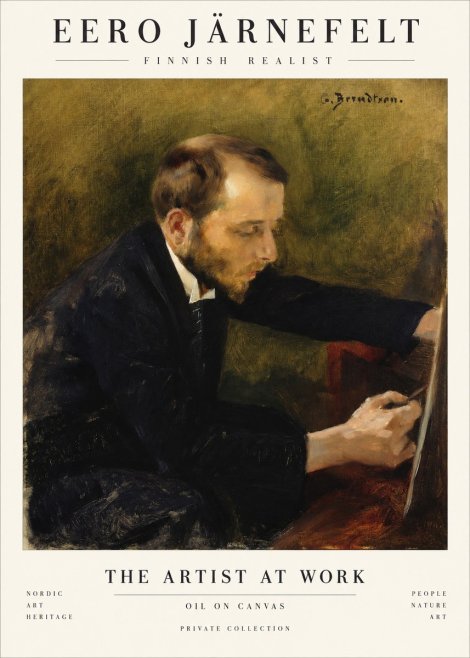 Eero Järnefelt Portrait of the Artist No2 - Plakat