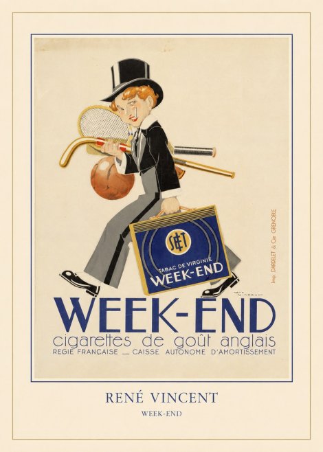 René Vincent Week-end No4 - Plakat