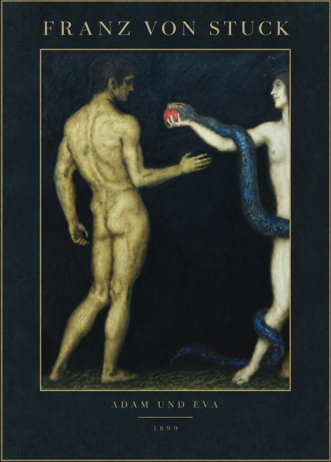 Franz von Stuck Adam Und Eva No3 - Plakat