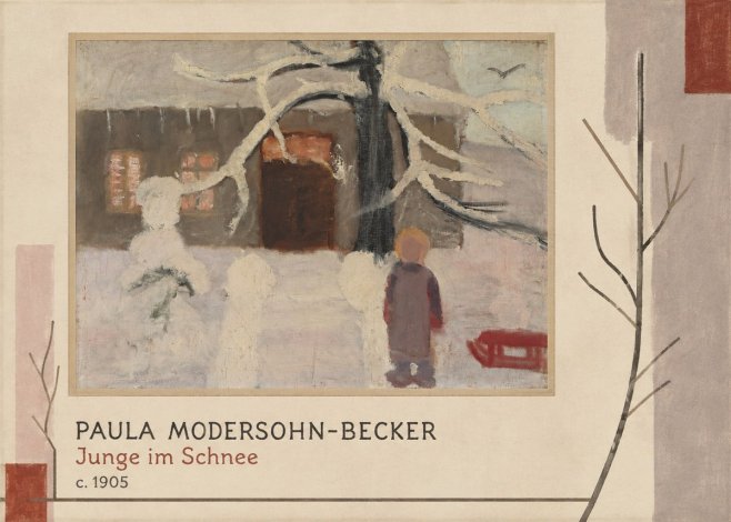 Paula Modersohn-Becker Junge Im Schnee No3 - Plakat