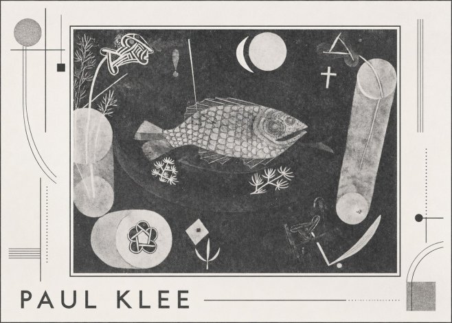 Paul Klee Abstract Fish No3 - Plakat