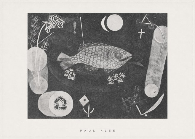 Paul Klee Abstract Fish No5 - Plakat