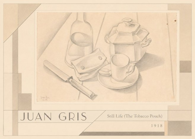 Juan Gris Still Life (the Tobacco Pouch) No4 - Plakat