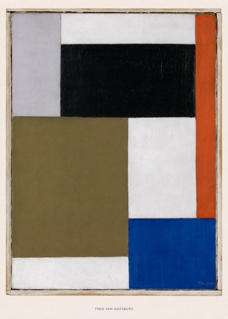 Theo van Doesburg Composition Xxii No5 - Plakat