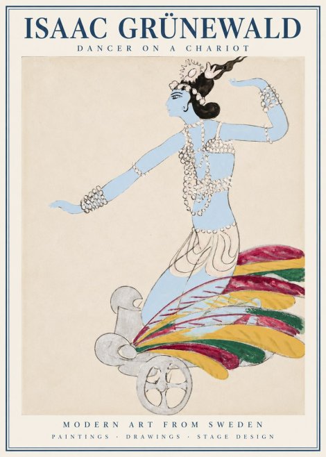 Isaac Grünewald Dancer on a Chariot No1 - Plakat
