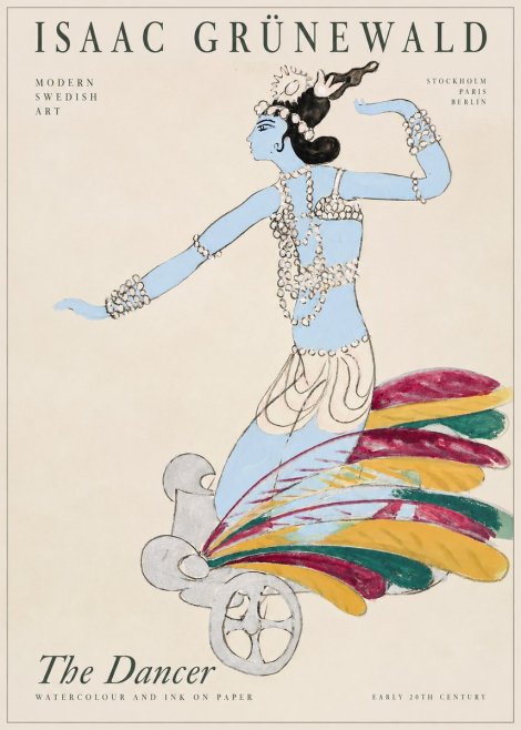 Isaac Grünewald Dancer on a Chariot No2 - Plakat