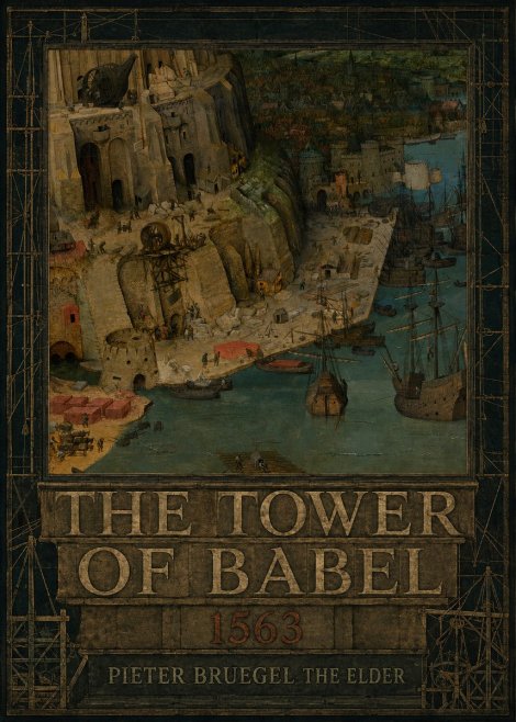 Pieter Bruegel The Tower of Babel VI No5 - Plakat