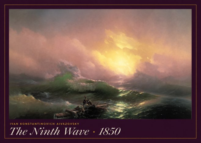 Ivan Konstantinovich Aivazovsky The Ninth Wave II No6 - Plakat