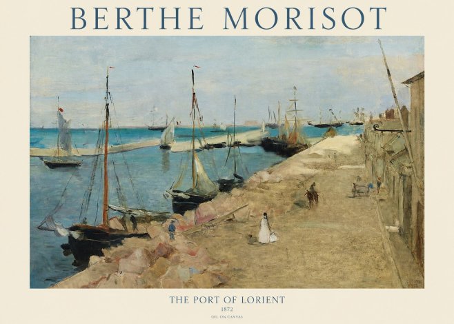 Berthe Morisot The Port of Lorient No1 - Plakat