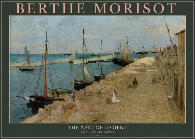 Berthe Morisot The Port of Lorient No3 - Plakat
