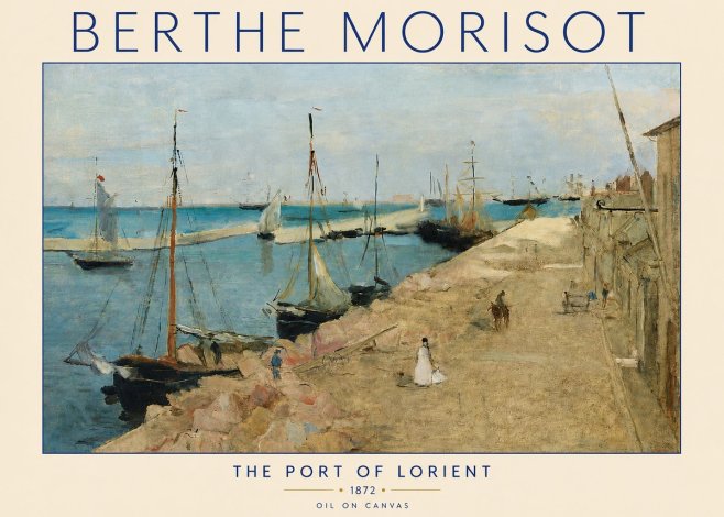 Berthe Morisot The Port of Lorient No4 - Plakat