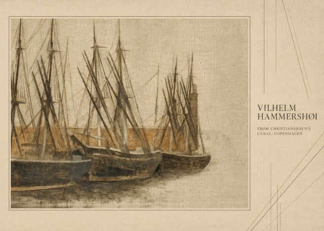 Vilhelm Hammershøi From Christianshavn's Canal, Copenhagen No4 - Plakat