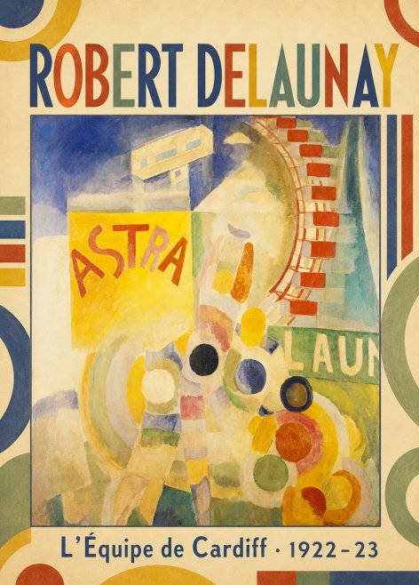 Robert Delaunay L'équipe De Cardiff No1 - Plakat