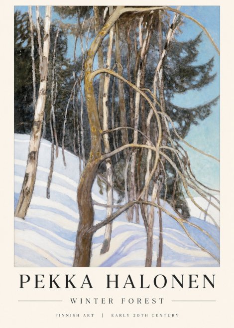 Pekka Halonen Winter Forest III No1 - Plakat