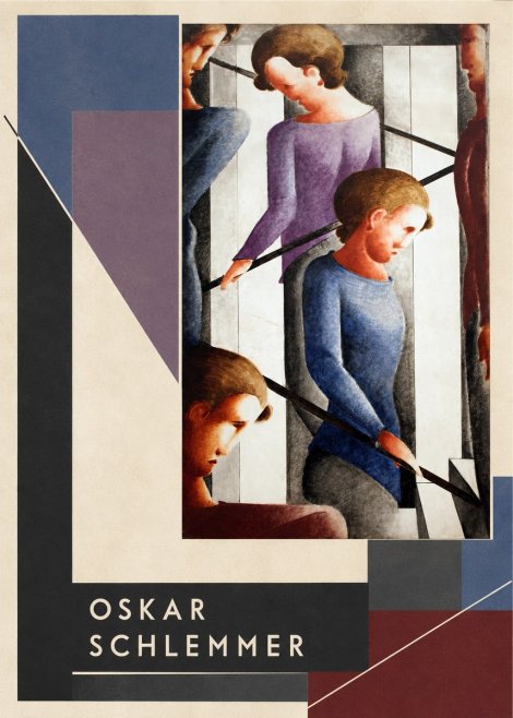 Oskar Schlemmer Staircase Figures I No2 - Plakat