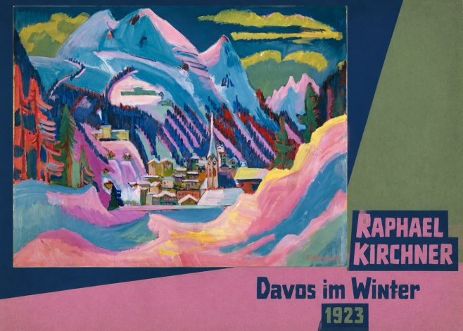 Raphael Kirchner Davos Im Winter No3 - Plakat
