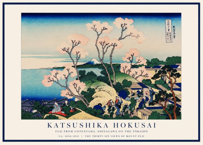 Katsushika Hokusai Fuji from Gotenyama, Shinagawa on the Tōkaidō No1 - Plakat
