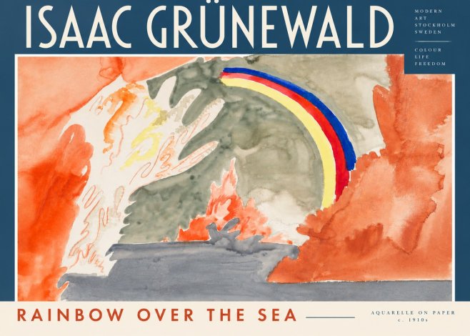 Isaac Grünewald Watercolor Composition No4 - Plakat