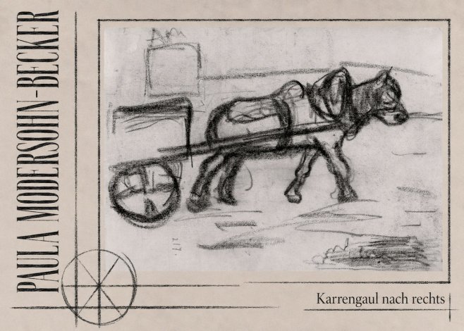 Paula Modersohn-Becker Karrengaul Nach Rechts No3 - Plakat