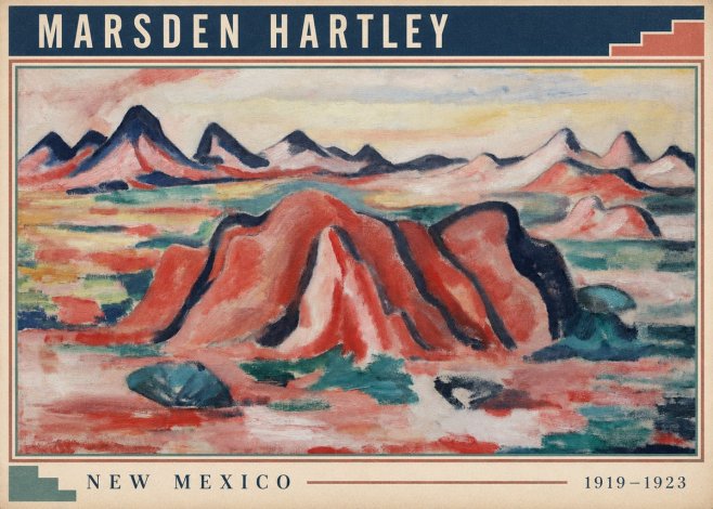 Marsden Hartley New Mexico No6 - Plakat