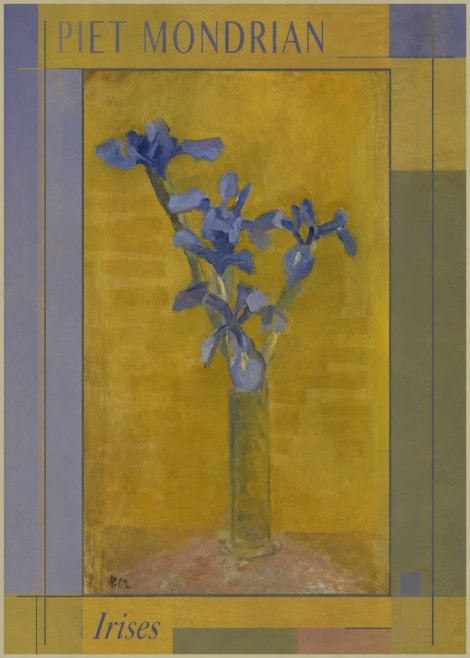 Piet Mondrian Irises No1 - Plakat
